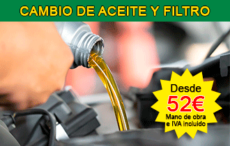 El mejor precio en Cambio de Aceite y Filtro